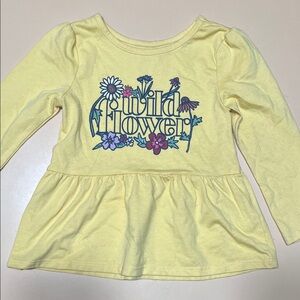 Garanimals Yellow Wild Flower Long Sleeve Tee